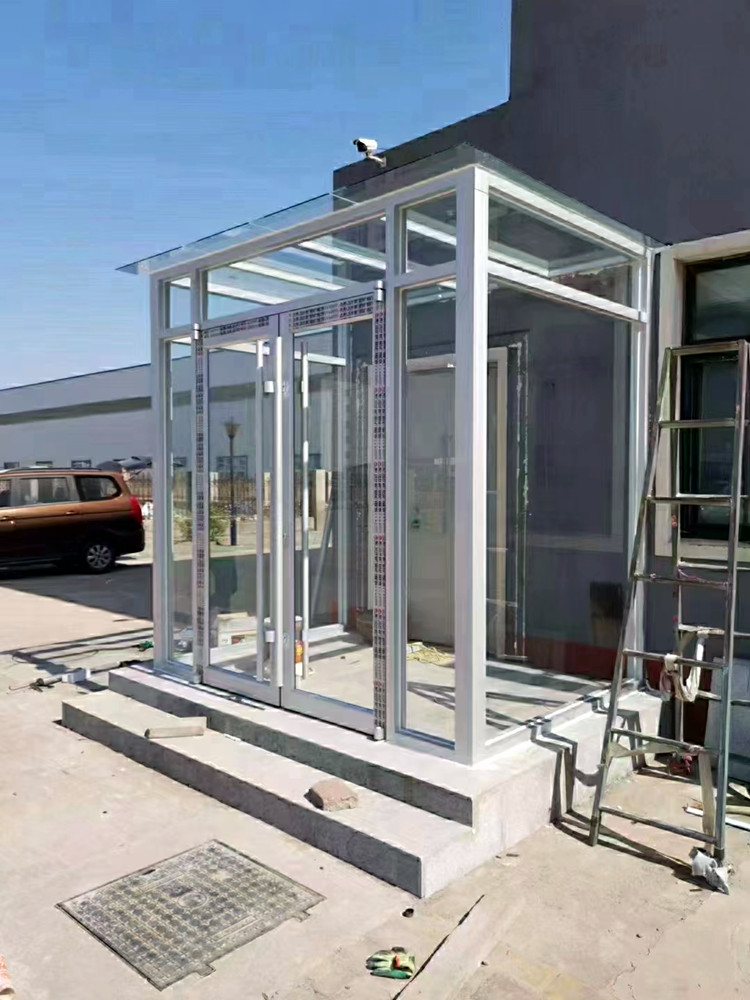 庭院入户门避风塘 铝合金钢化玻璃房定制全解析
